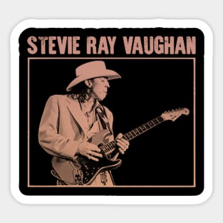 Stevie Ray Vaughan // Vintage Style Design Sticker